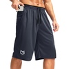 image:imageG Gradual Mens Long Basketball Shorts with Zipper Pocket 911 Quick Dry Gym Shorts Lightweight Athletic Shorts for MenNavy