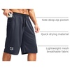 image:imageG Gradual Mens Long Basketball Shorts with Zipper Pocket 911 Quick Dry Gym Shorts Lightweight Athletic Shorts for MenNavy