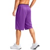image:imageG Gradual Mens Long Basketball Shorts with Zipper Pocket 911 Quick Dry Gym Shorts Lightweight Athletic Shorts for MenPurple
