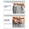 image:imageG Gradual Mens Long Basketball Shorts with Zipper Pocket 911 Quick Dry Gym Shorts Lightweight Athletic Shorts for MenSteel