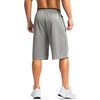 image:imageG Gradual Mens Long Basketball Shorts with Zipper Pocket 911 Quick Dry Gym Shorts Lightweight Athletic Shorts for MenSteel