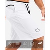image:imageG Gradual Mens Long Basketball Shorts with Zipper Pocket 911 Quick Dry Gym Shorts Lightweight Athletic Shorts for MenWhite