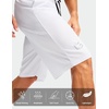image:imageG Gradual Mens Long Basketball Shorts with Zipper Pocket 911 Quick Dry Gym Shorts Lightweight Athletic Shorts for MenWhite