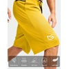 image:imageG Gradual Mens Long Basketball Shorts with Zipper Pocket 911 Quick Dry Gym Shorts Lightweight Athletic Shorts for MenYellow