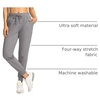 image:imageG Gradual Womens Joggers with Zipper Pockets High Waisted Jogger Pants  Tapered Sweatpants 4 Pockets Soft Stretch Lightweight Wash Well Workout Athletic Running Casual WalkingLight Grey