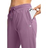 image:imageG Gradual Womens Joggers with Zipper Pockets High Waisted Jogger Pants  Tapered Sweatpants 4 Pockets Soft Stretch Lightweight Wash Well Workout Athletic Running Casual WalkingMauve Pink