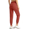 image:imageG Gradual Womens Joggers with Zipper Pockets High Waisted Jogger Pants  Tapered Sweatpants 4 Pockets Soft Stretch Lightweight Wash Well Workout Athletic Running Casual WalkingSavannah Red