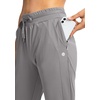 image:imageG Gradual Womens Joggers with Zipper Pockets High Waisted Jogger Pants  Tapered Sweatpants 4 Pockets Soft Stretch Lightweight Wash Well Workout Athletic Running Casual WalkingLight Grey