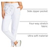 image:imageG Gradual Womens Joggers with Zipper Pockets High Waisted Jogger Pants  Tapered Sweatpants 4 Pockets Soft Stretch Lightweight Wash Well Workout Athletic Running Casual WalkingWhite