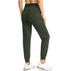 image:imageG Gradual Womens Joggers with Zipper Pockets High Waisted Jogger Pants  Tapered Sweatpants 4 Pockets Soft Stretch Lightweight Wash Well Workout Athletic Running Casual WalkingOlive Green