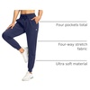 image:imageG Gradual Womens Joggers with Zipper Pockets High Waisted Jogger Pants  Tapered Sweatpants 4 Pockets Soft Stretch Lightweight Wash Well Workout Athletic Running Casual WalkingNavy