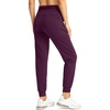 image:imageG Gradual Womens Joggers with Zipper Pockets High Waisted Jogger Pants  Tapered Sweatpants 4 Pockets Soft Stretch Lightweight Wash Well Workout Athletic Running Casual WalkingWine Red