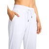 image:imageG Gradual Womens Joggers with Zipper Pockets High Waisted Jogger Pants  Tapered Sweatpants 4 Pockets Soft Stretch Lightweight Wash Well Workout Athletic Running Casual WalkingWhite