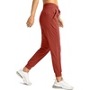 image:imageG Gradual Womens Joggers with Zipper Pockets High Waisted Jogger Pants  Tapered Sweatpants 4 Pockets Soft Stretch Lightweight Wash Well Workout Athletic Running Casual WalkingSavannah Red