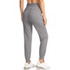image:imageG Gradual Womens Joggers with Zipper Pockets High Waisted Jogger Pants  Tapered Sweatpants 4 Pockets Soft Stretch Lightweight Wash Well Workout Athletic Running Casual WalkingLight Grey