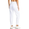 image:imageG Gradual Womens Joggers with Zipper Pockets High Waisted Jogger Pants  Tapered Sweatpants 4 Pockets Soft Stretch Lightweight Wash Well Workout Athletic Running Casual WalkingWhite