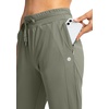 image:imageG Gradual Womens Joggers with Zipper Pockets High Waisted Jogger Pants  Tapered Sweatpants 4 Pockets Soft Stretch Lightweight Wash Well Workout Athletic Running Casual WalkingSage Green