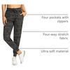 image:imageG Gradual Womens Joggers with Zipper Pockets High Waisted Jogger Pants  Tapered Sweatpants 4 Pockets Soft Stretch Lightweight Wash Well Workout Athletic Running Casual WalkingGreen Camo