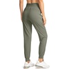 image:imageG Gradual Womens Joggers with Zipper Pockets High Waisted Jogger Pants  Tapered Sweatpants 4 Pockets Soft Stretch Lightweight Wash Well Workout Athletic Running Casual WalkingSage Green