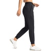image:imageG Gradual Womens Joggers with Zipper Pockets High Waisted Jogger Pants  Tapered Sweatpants 4 Pockets Soft Stretch Lightweight Wash Well Workout Athletic Running Casual WalkingBlack