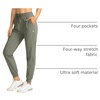 image:imageG Gradual Womens Joggers with Zipper Pockets High Waisted Jogger Pants  Tapered Sweatpants 4 Pockets Soft Stretch Lightweight Wash Well Workout Athletic Running Casual WalkingSage Green