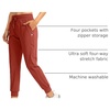 image:imageG Gradual Womens Joggers with Zipper Pockets High Waisted Jogger Pants  Tapered Sweatpants 4 Pockets Soft Stretch Lightweight Wash Well Workout Athletic Running Casual WalkingSavannah Red