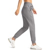 image:imageG Gradual Womens Joggers with Zipper Pockets High Waisted Jogger Pants  Tapered Sweatpants 4 Pockets Soft Stretch Lightweight Wash Well Workout Athletic Running Casual WalkingLight Grey