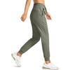 image:imageG Gradual Womens Joggers with Zipper Pockets High Waisted Jogger Pants  Tapered Sweatpants 4 Pockets Soft Stretch Lightweight Wash Well Workout Athletic Running Casual WalkingSage Green