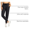 image:imageG Gradual Womens Joggers with Zipper Pockets High Waisted Jogger Pants  Tapered Sweatpants 4 Pockets Soft Stretch Lightweight Wash Well Workout Athletic Running Casual WalkingBlack