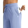 image:imageG Gradual Womens Joggers with Zipper Pockets High Waisted Jogger Pants  Tapered Sweatpants 4 Pockets Soft Stretch Lightweight Wash Well Workout Athletic Running Casual WalkingLight Blue