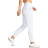 image:imageG Gradual Womens Joggers with Zipper Pockets High Waisted Jogger Pants  Tapered Sweatpants 4 Pockets Soft Stretch Lightweight Wash Well Workout Athletic Running Casual WalkingWhite