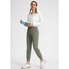 image:imageG Gradual Womens Joggers with Zipper Pockets High Waisted Jogger Pants  Tapered Sweatpants 4 Pockets Soft Stretch Lightweight Wash Well Workout Athletic Running Casual WalkingSage Green