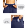 image:imageG Gradual Womens Joggers with Zipper Pockets High Waisted Jogger Pants  Tapered Sweatpants 4 Pockets Soft Stretch Lightweight Wash Well Workout Athletic Running Casual WalkingNavy
