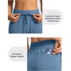 image:imageG Gradual Womens Joggers with Zipper Pockets High Waisted Jogger Pants  Tapered Sweatpants 4 Pockets Soft Stretch Lightweight Wash Well Workout Athletic Running Casual WalkingSlate Blue