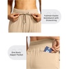 image:imageG Gradual Womens Joggers with Zipper Pockets High Waisted Jogger Pants  Tapered Sweatpants 4 Pockets Soft Stretch Lightweight Wash Well Workout Athletic Running Casual WalkingKhaki