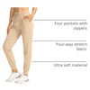 image:imageG Gradual Womens Joggers with Zipper Pockets High Waisted Jogger Pants  Tapered Sweatpants 4 Pockets Soft Stretch Lightweight Wash Well Workout Athletic Running Casual WalkingKhaki