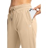 image:imageG Gradual Womens Joggers with Zipper Pockets High Waisted Jogger Pants  Tapered Sweatpants 4 Pockets Soft Stretch Lightweight Wash Well Workout Athletic Running Casual WalkingKhaki