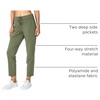 image:imageG Gradual Womens Pants with Deep Pockets 78 Stretch Ankle Sweatpants  Golf Athletic Travel Lounge Business Casual Butter Soft 4way Stretch Wash and Dry Well Flattering LightweightMatcha Green
