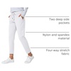 image:imageG Gradual Womens Pants with Deep Pockets 78 Stretch Ankle Sweatpants  Golf Athletic Travel Lounge Business Casual Butter Soft 4way Stretch Wash and Dry Well Flattering LightweightWhite