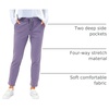 image:imageG Gradual Womens Pants with Deep Pockets 78 Stretch Ankle Sweatpants  Golf Athletic Travel Lounge Business Casual Butter Soft 4way Stretch Wash and Dry Well Flattering LightweightPurple
