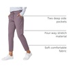 image:imageG Gradual Womens Pants with Deep Pockets 78 Stretch Ankle Sweatpants  Golf Athletic Travel Lounge Business Casual Butter Soft 4way Stretch Wash and Dry Well Flattering LightweightDusty Purple