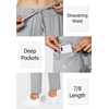 image:imageG Gradual Womens Pants with Deep Pockets 78 Stretch Ankle Sweatpants  Golf Athletic Travel Lounge Business Casual Butter Soft 4way Stretch Wash and Dry Well Flattering LightweightLight Grey