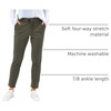 image:imageG Gradual Womens Pants with Deep Pockets 78 Stretch Ankle Sweatpants  Golf Athletic Travel Lounge Business Casual Butter Soft 4way Stretch Wash and Dry Well Flattering LightweightOlive Green