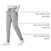 image:imageG Gradual Womens Pants with Deep Pockets 78 Stretch Ankle Sweatpants  Golf Athletic Travel Lounge Business Casual Butter Soft 4way Stretch Wash and Dry Well Flattering LightweightLight Grey