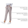 image:imageG Gradual Womens Pants with Deep Pockets 78 Stretch Ankle Sweatpants  Golf Athletic Travel Lounge Business Casual Butter Soft 4way Stretch Wash and Dry Well Flattering LightweightDusty Grey