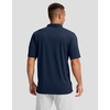 image:imageMens Golf Polo Shirts Dry Fit Moisture Wicking Performance Short Sleeve  Regular Fit 3 Button Collared Shirts Sun Protection Lightweight Breathable Pique Fabric Athletic Work Smart Casual PoloNavy Flower