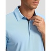 image:imageMens Golf Polo Shirts Dry Fit Moisture Wicking Performance Short Sleeve  Regular Fit 3 Button Collared Shirts Sun Protection Lightweight Breathable Pique Fabric Athletic Work Smart Casual PoloAlight Blue