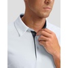 image:imageMens Golf Polo Shirts Dry Fit Moisture Wicking Performance Short Sleeve  Regular Fit 3 Button Collared Shirts Sun Protection Lightweight Breathable Pique Fabric Athletic Work Smart Casual PoloAwhite