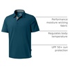 image:imageMens Golf Polo Shirts Dry Fit Moisture Wicking Performance Short Sleeve  Regular Fit 3 Button Collared Shirts Sun Protection Lightweight Breathable Pique Fabric Athletic Work Smart Casual PoloAreflecting Pond