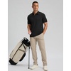 image:imageMens Golf Polo Shirts Dry Fit Moisture Wicking Performance Short Sleeve  Regular Fit 3 Button Collared Shirts Sun Protection Lightweight Breathable Pique Fabric Athletic Work Smart Casual PoloAblack